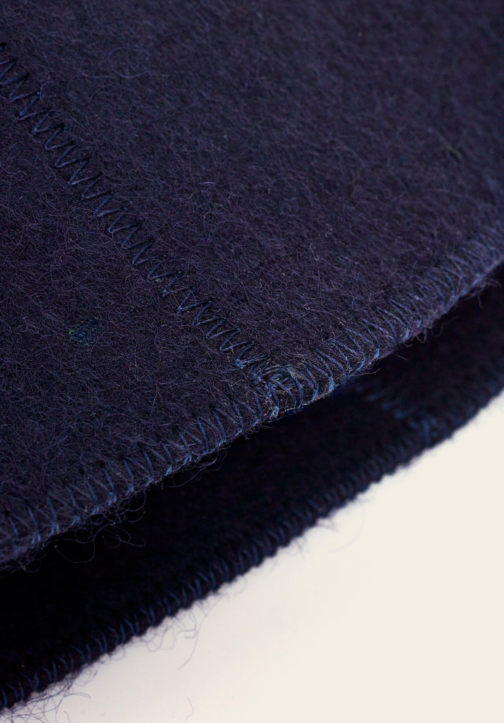 Honest wolf wool navy felt sauna hat product