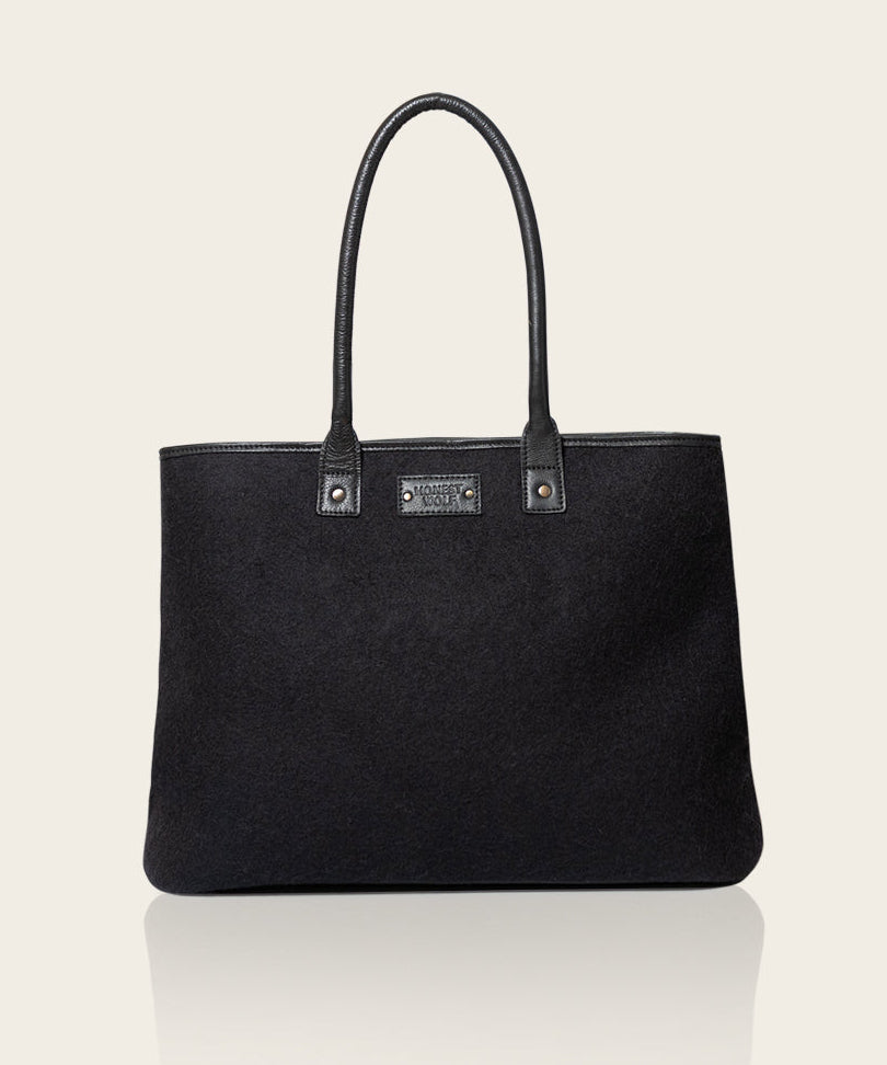 Mini Tote Bag - Shop Midnight Black | Honest Wolf