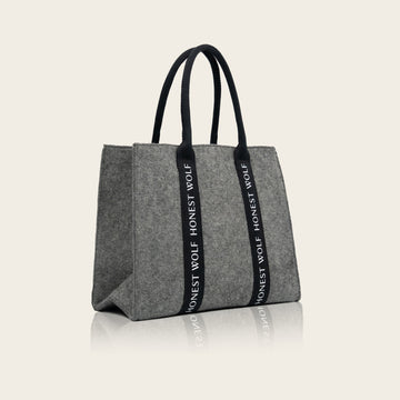 Honest wolf wool heritage bag grey marle product
