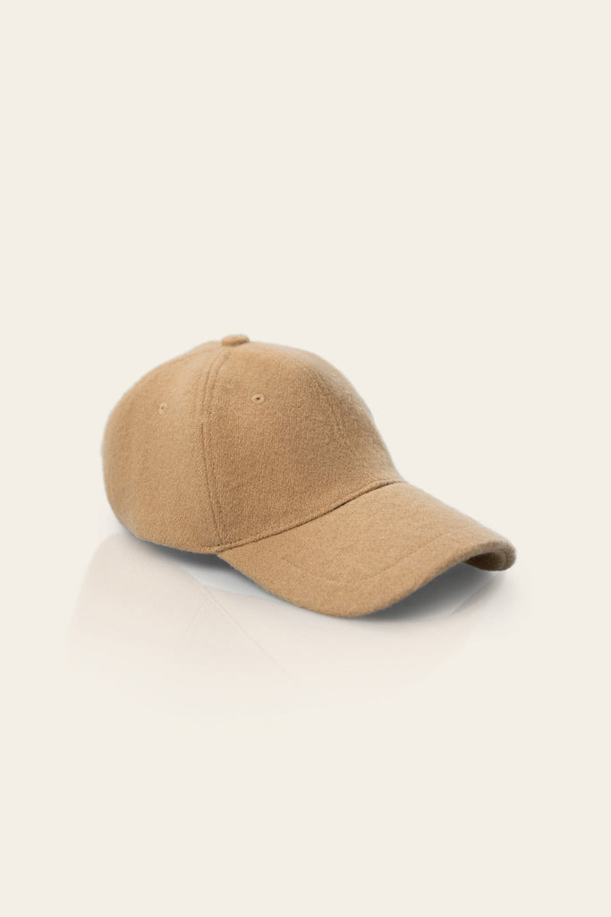 Honest Wolf wool cap caramel beige product