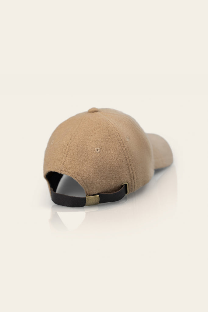 Honest Wolf wool cap caramel beige product