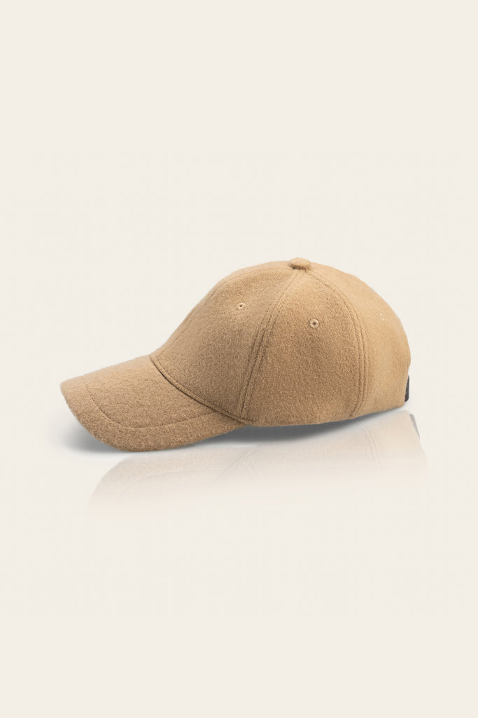 Honest Wolf wool cap caramel beige product