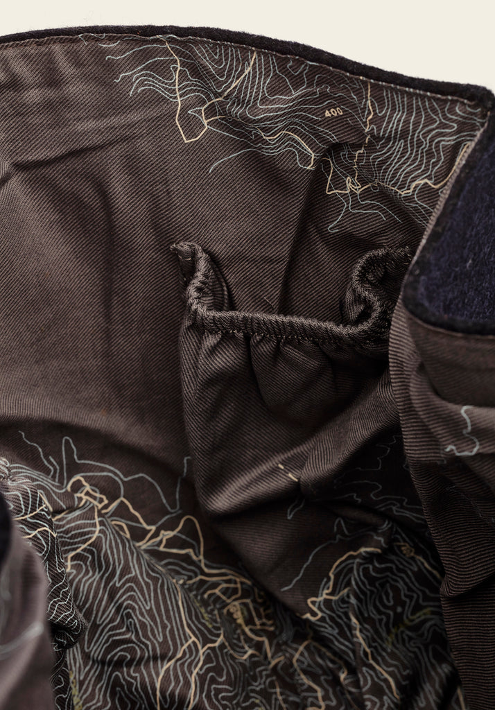 honest wolf navy wool everyday tote bag product