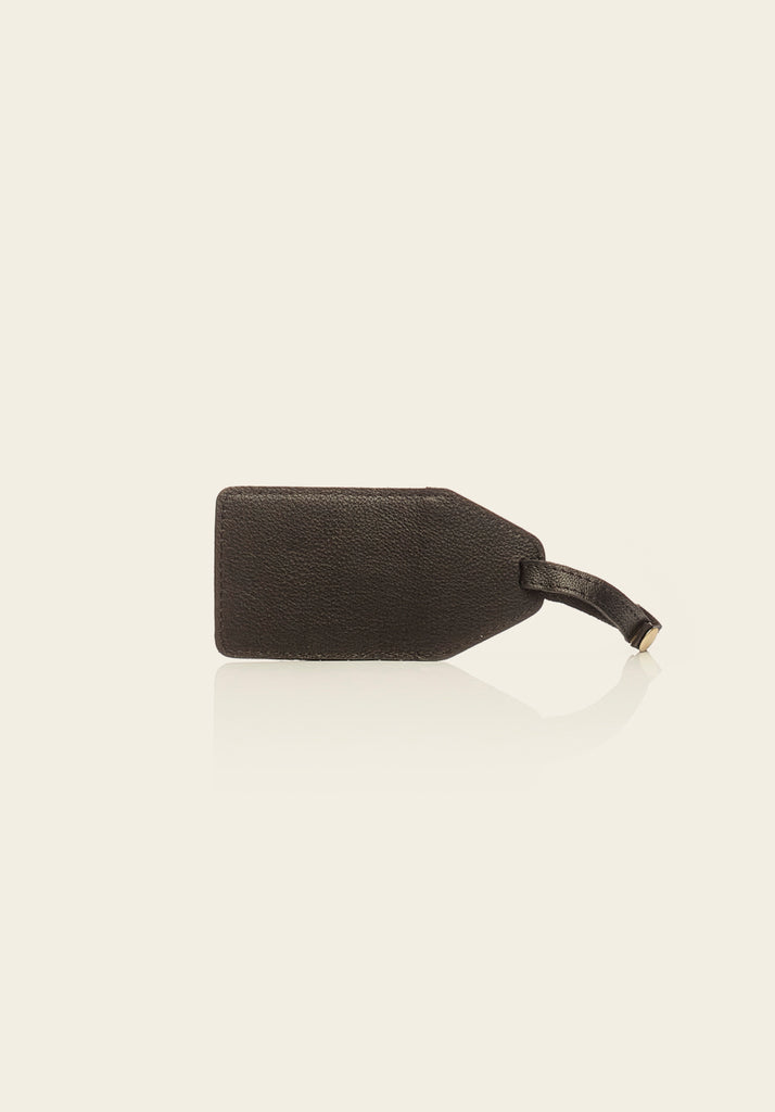 Luggage Tag - Black, view of the front