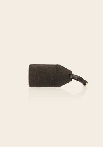Luggage Tag - Black, view of the front
