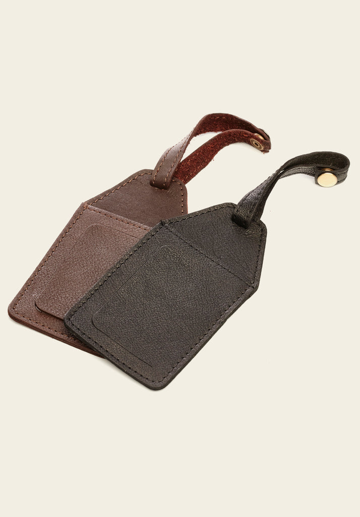 Luggage Tag - Black and Brown together product 