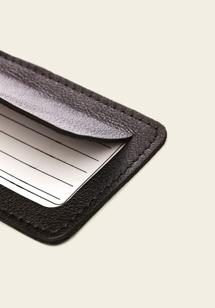 Luggage Tag - Black, view of the place to put address details product