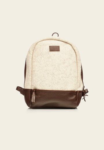 The Backpack - Taupe - Back view