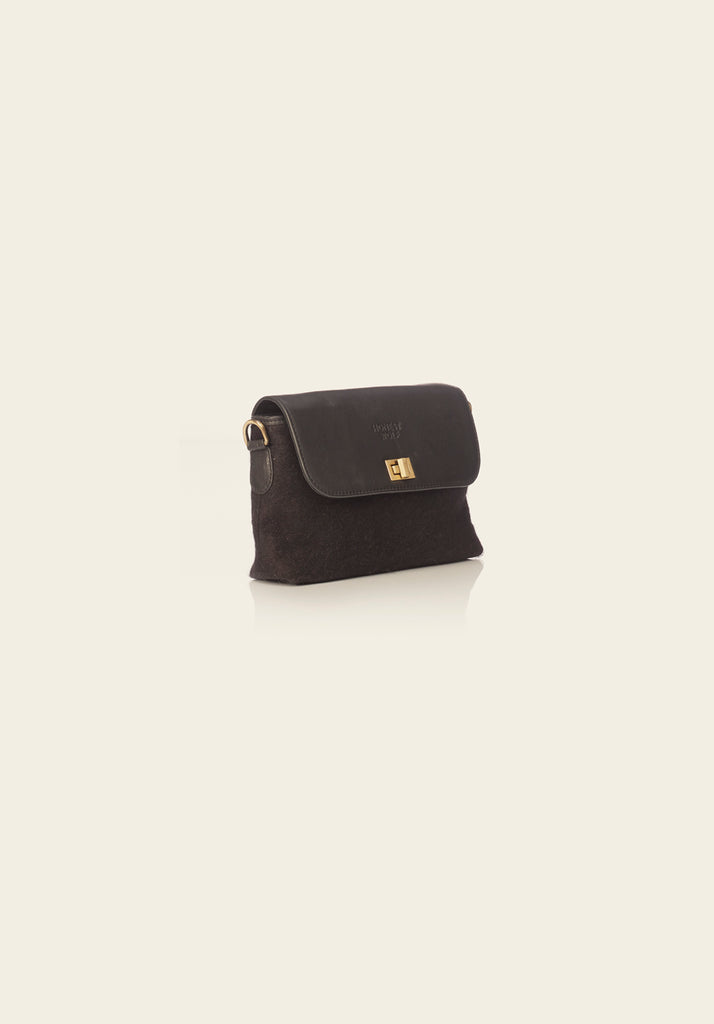 honest wolf black wool crossbody product