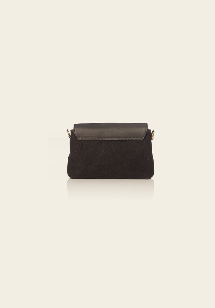 honest wolf black wool crossbody product