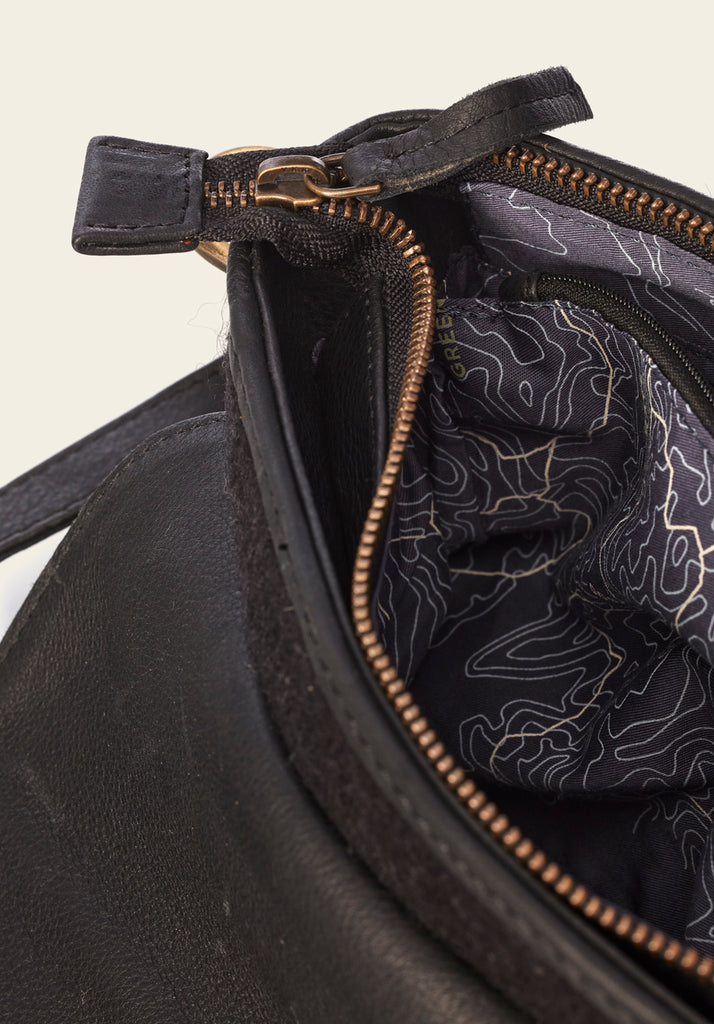 honest wolf black wool crossbody product