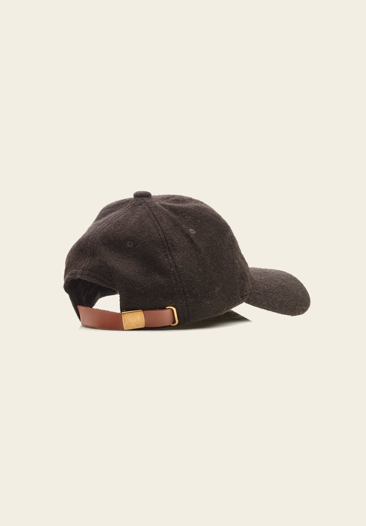 Heritage Wool Cap - Black back view
