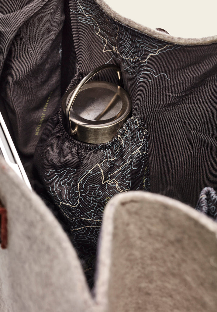 honest wolf wool everyday tote bag in taupe product