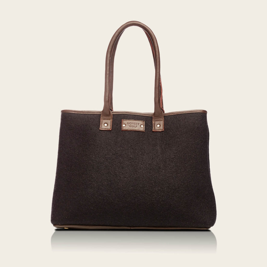 Honest Wolf Mini Tote Mid Brown bag