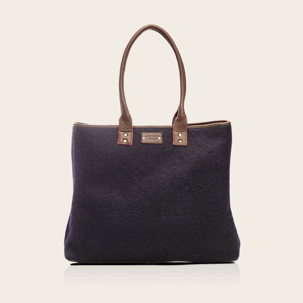 Honest Wolf Tote Navy bag