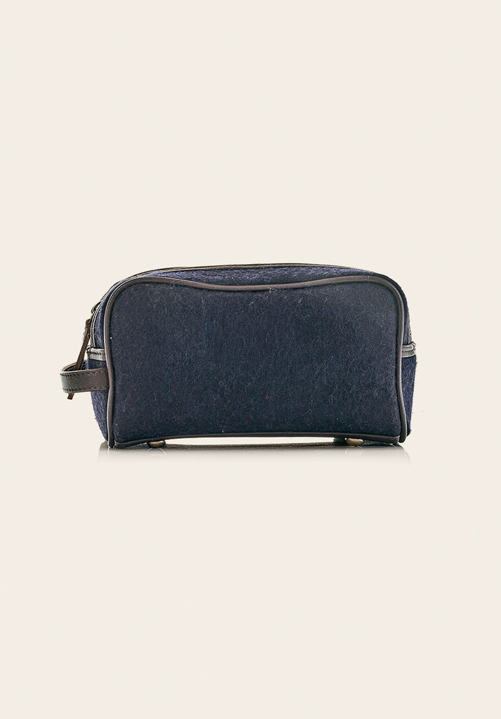 honest wolf wash bag navy felt product 